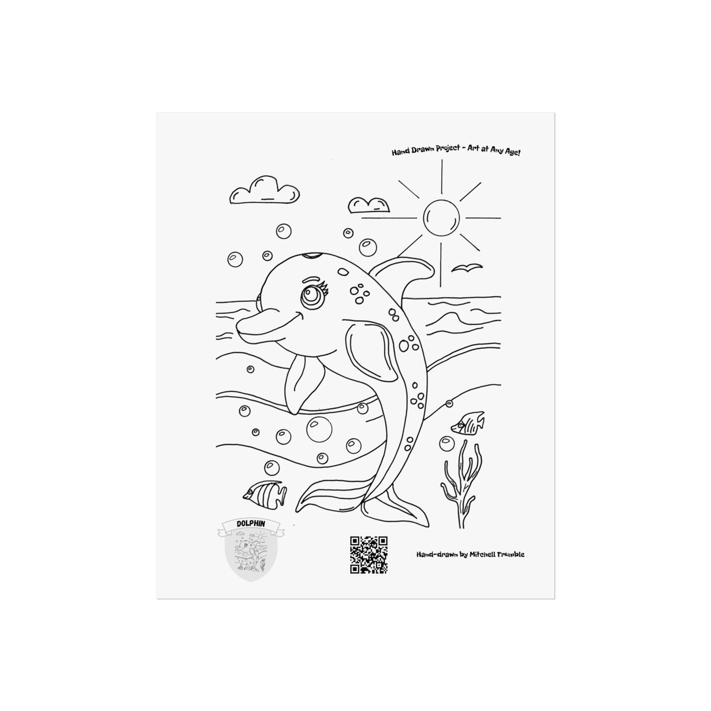 Dolphin Splash Squad!– Ocean Fun Wall Art