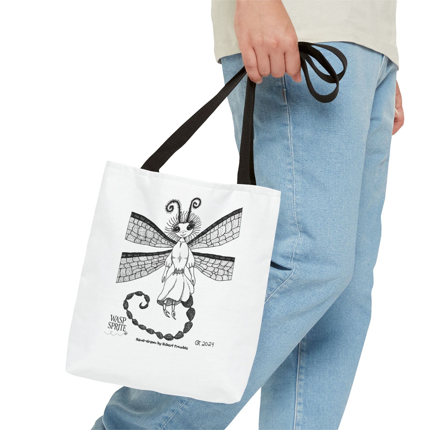Wasp Sprite β Mystical Insect Folk Tote Bag
