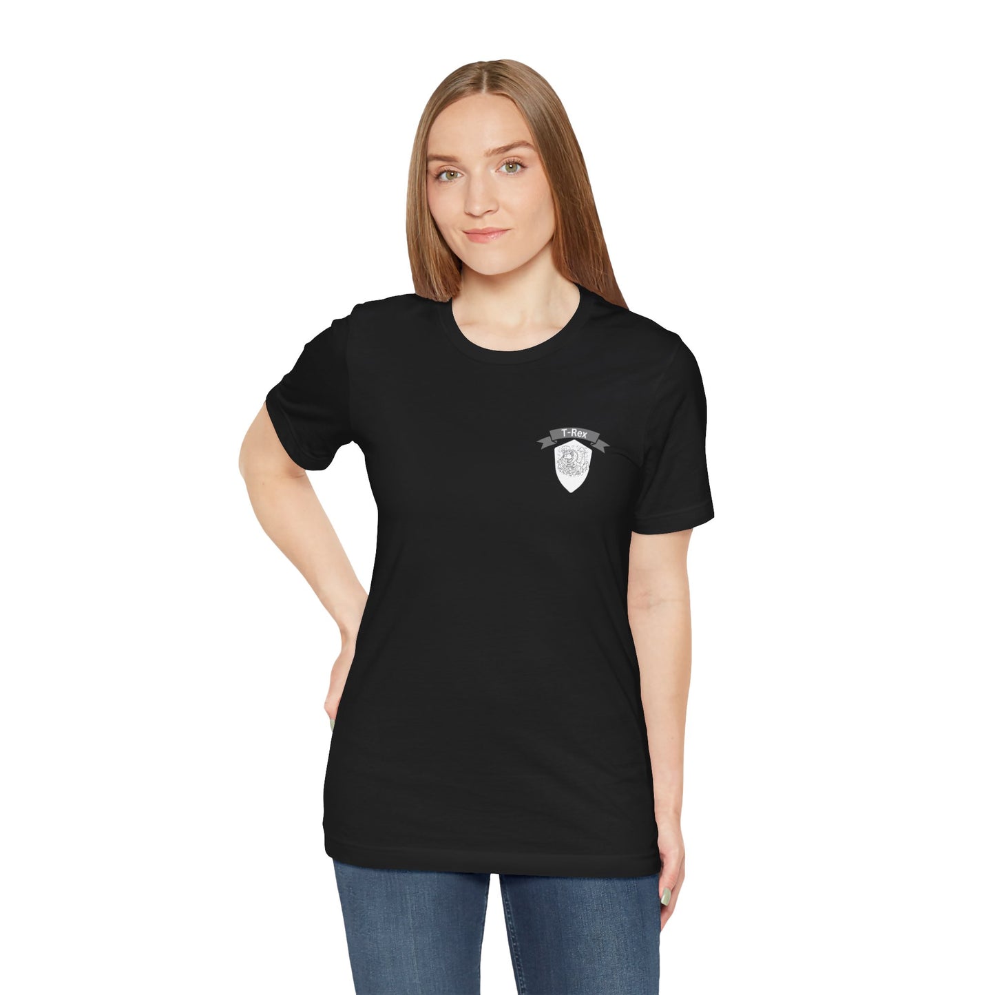 T-Rex T-Shirt β Hand-Drawn Dinosaur Design by Mitchell Trumble | Unisex Bella+Canvas 3001