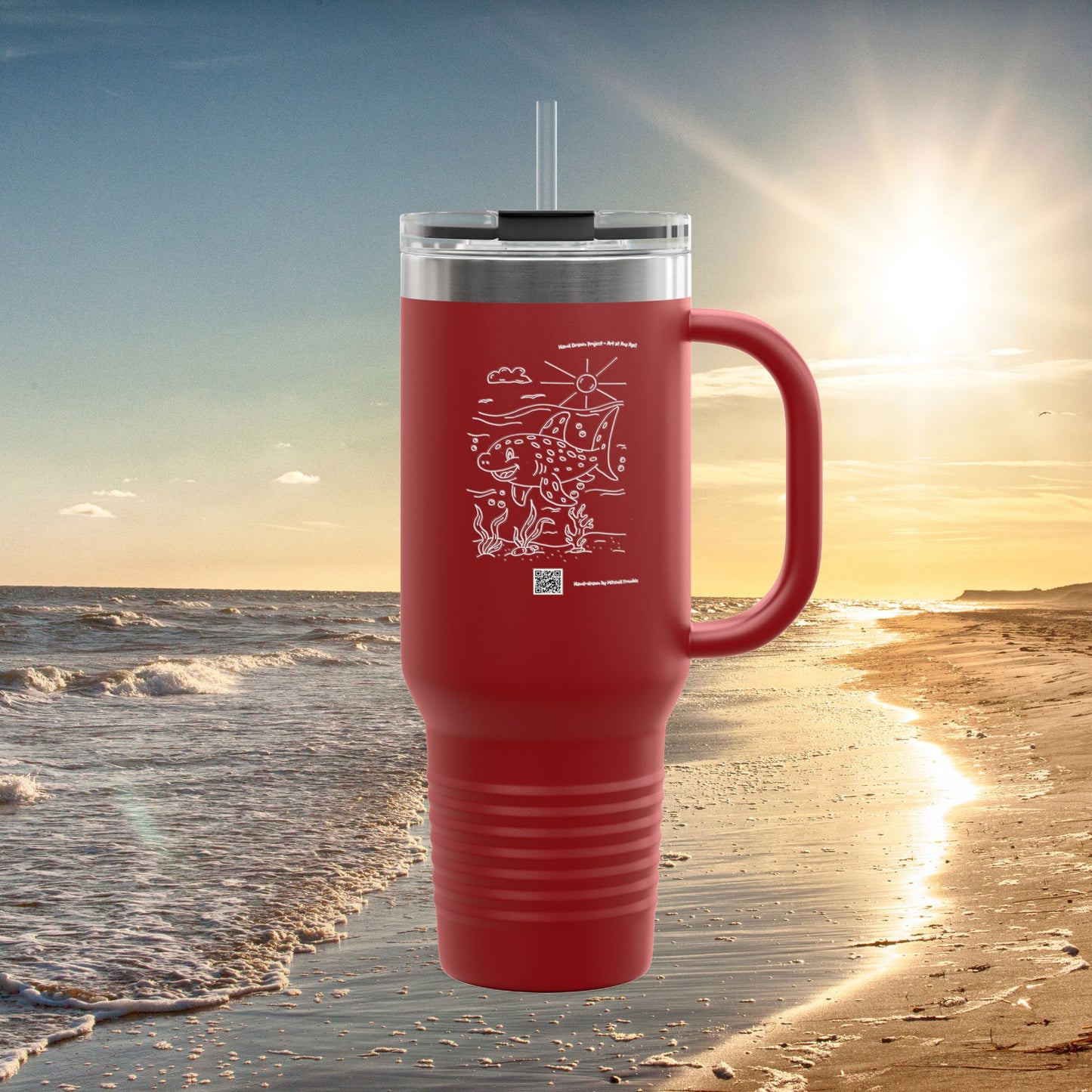 Leopard Shark – Spotted Ocean Explorer Travel Mug