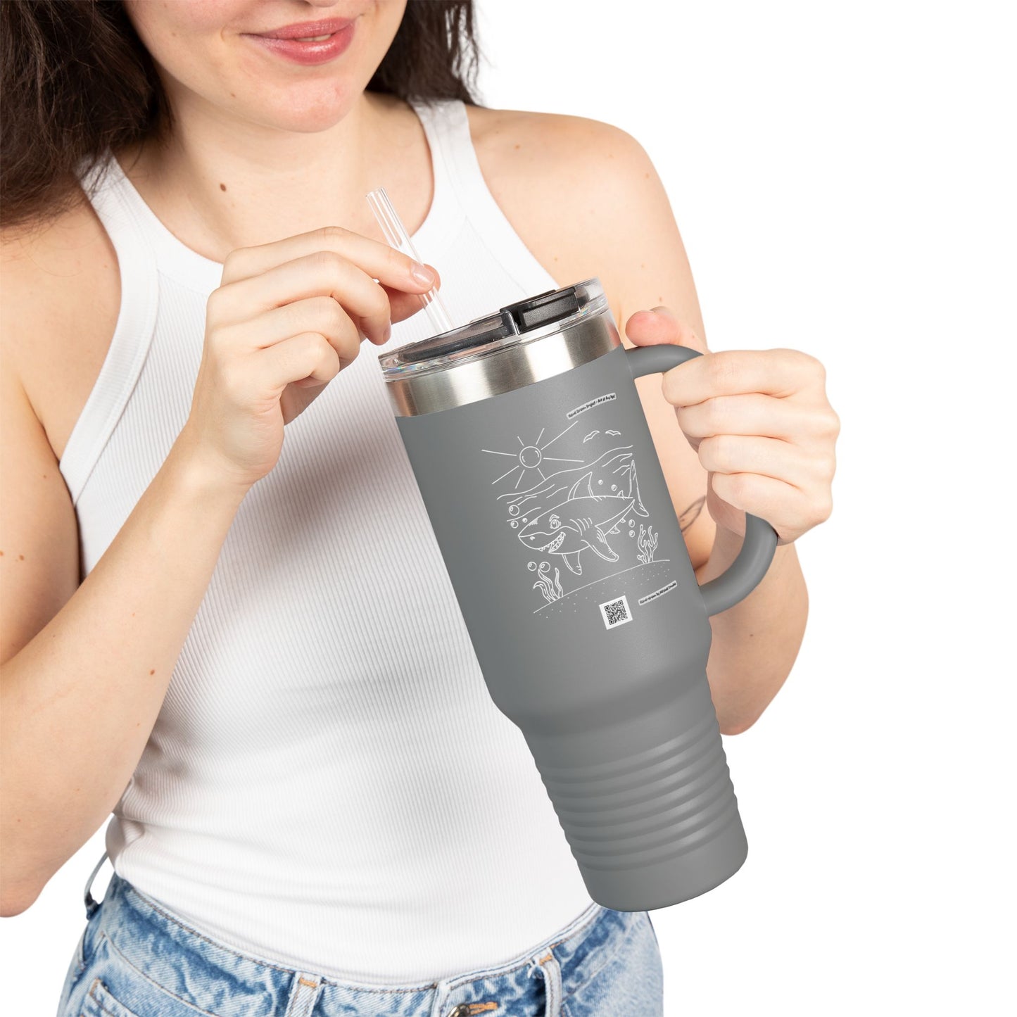 Great White Shark Travel Mug
