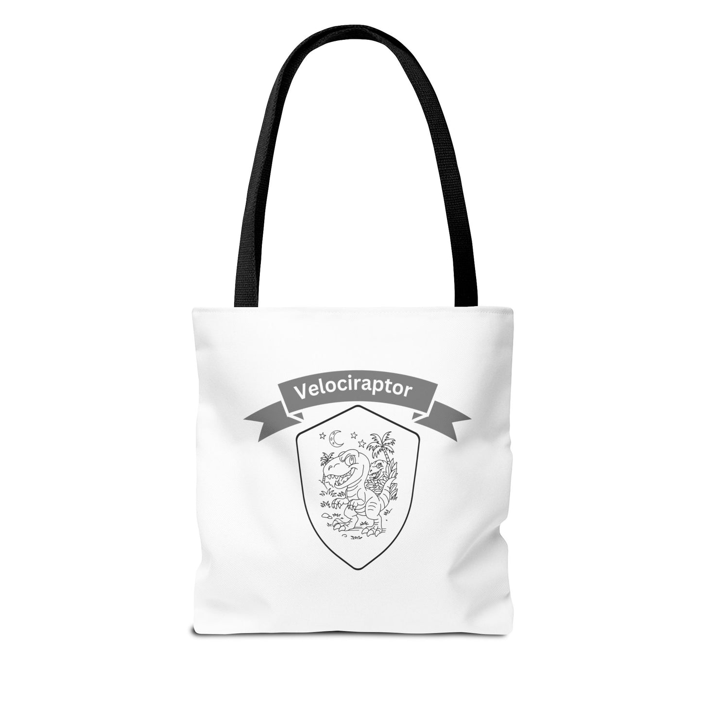 Velociraptor Tote Bag | Hand-Drawn Dino Design by Mitchell Trumble | Reusable Eco-Friendly Tote