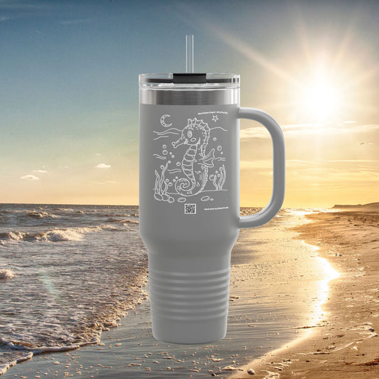 Adorable Seahorse – Ocean Adventure Travel Mug