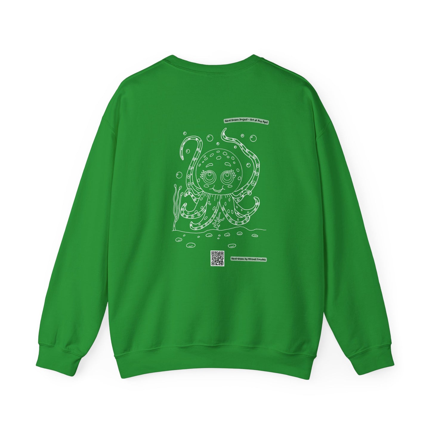 Octopus – Hand-Drawn Coloring Book Sweatshirt