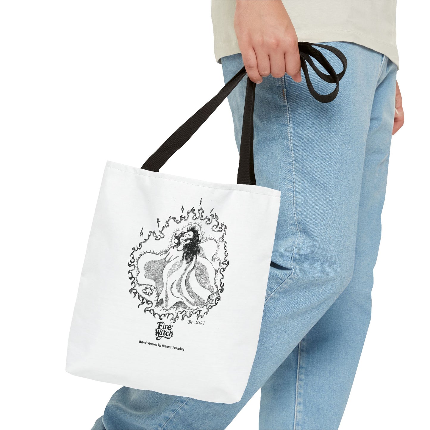 Fire Witch Art Tote Bag