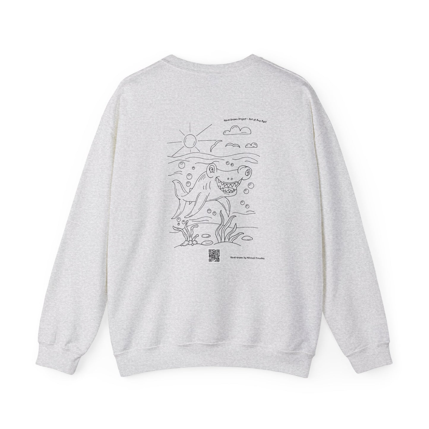 Happy Hammerhead Shark – Cozy Ocean Sweatshirt