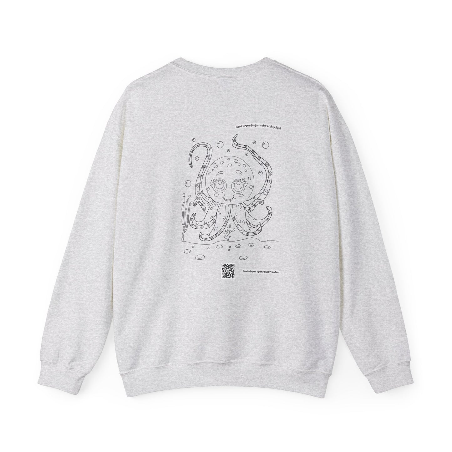 Octopus – Hand-Drawn Coloring Book Sweatshirt