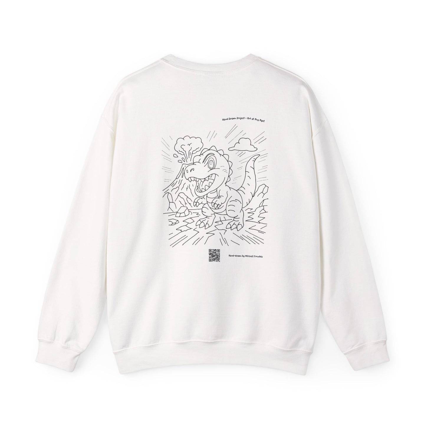 T-Rex Crewneck Sweatshirt – Unisex | Fun Dinosaur Gift for Kids & Adults, Cozy Fall & Halloween Wear