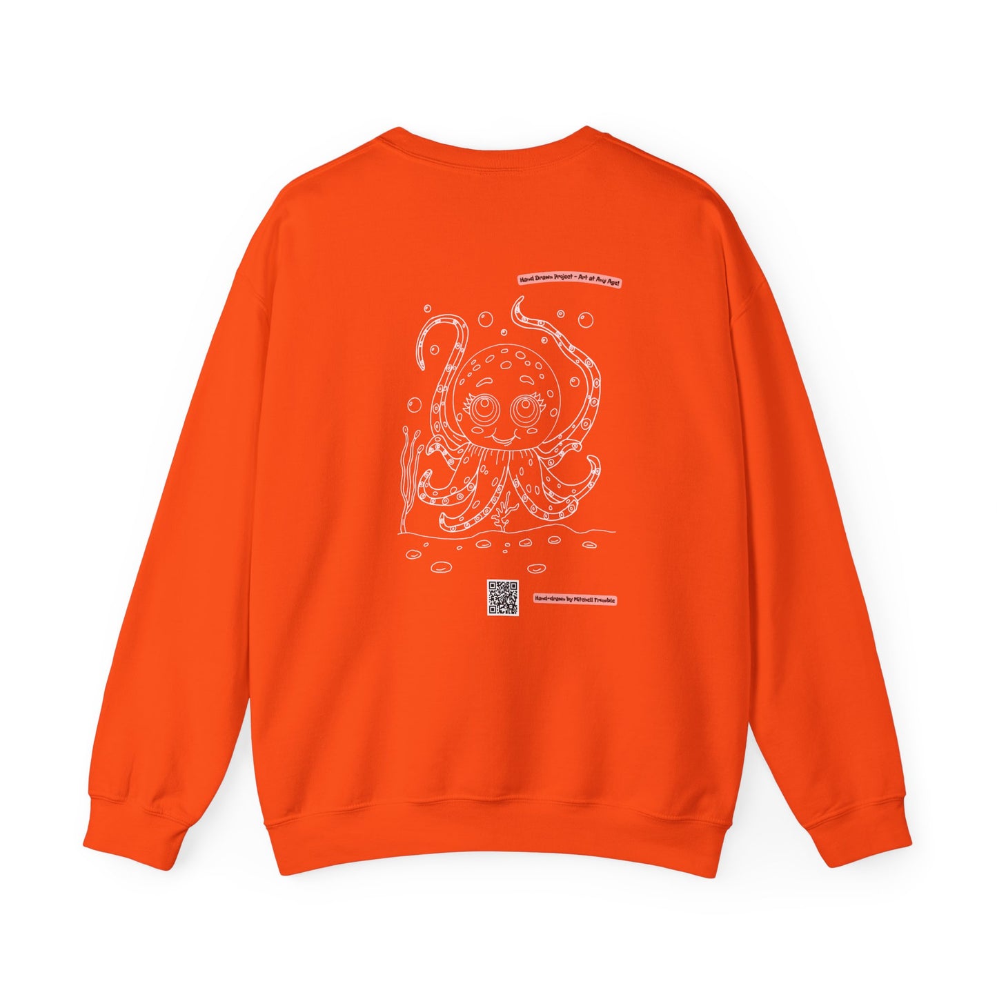 Octopus – Hand-Drawn Coloring Book Sweatshirt