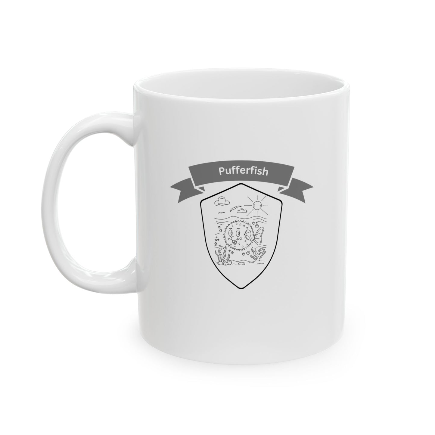 Happy Pufferfish – Ocean Critter Coffee Mug