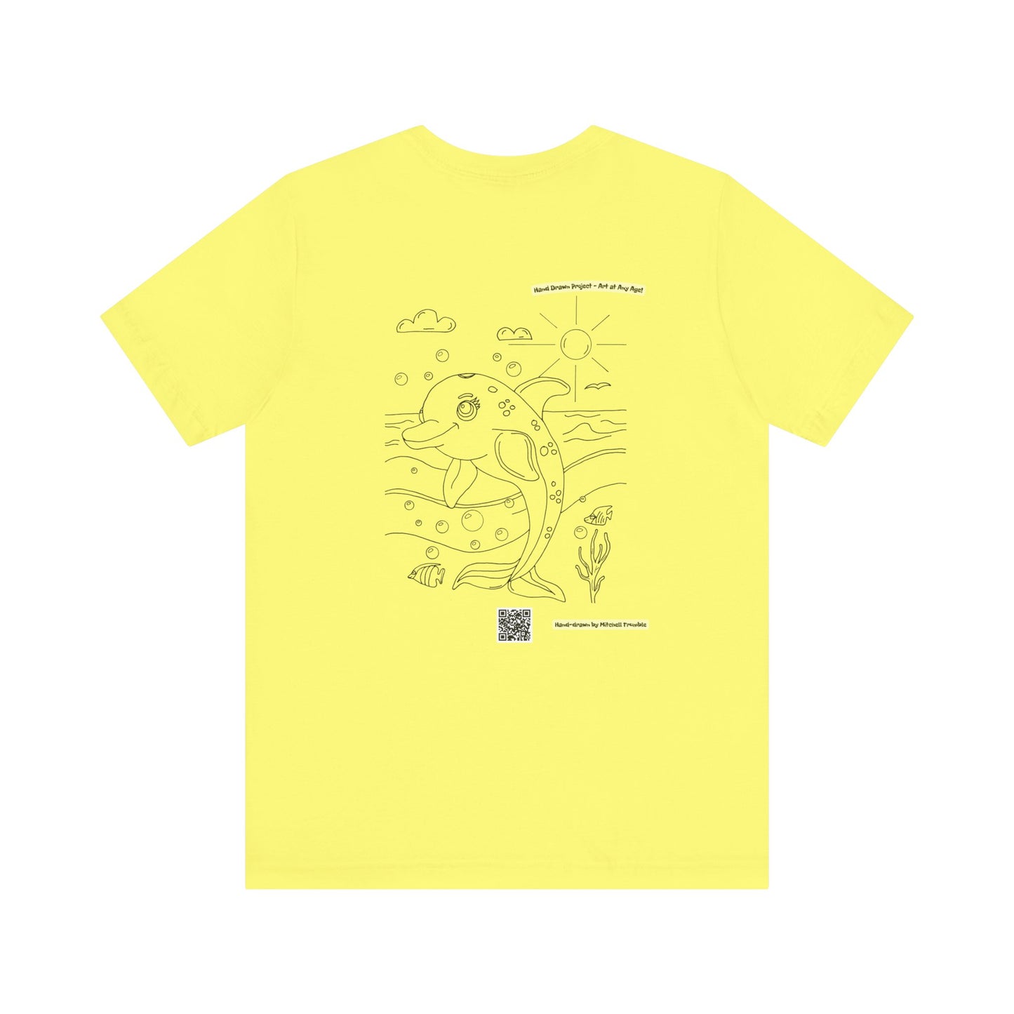 Dolphin Splash Squad Logo T-Shirt – Hand-Drawn Art