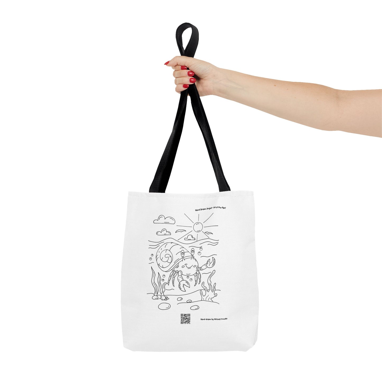 Crabby but Cute! 🦀 Coastal Vibes Tote Bag
