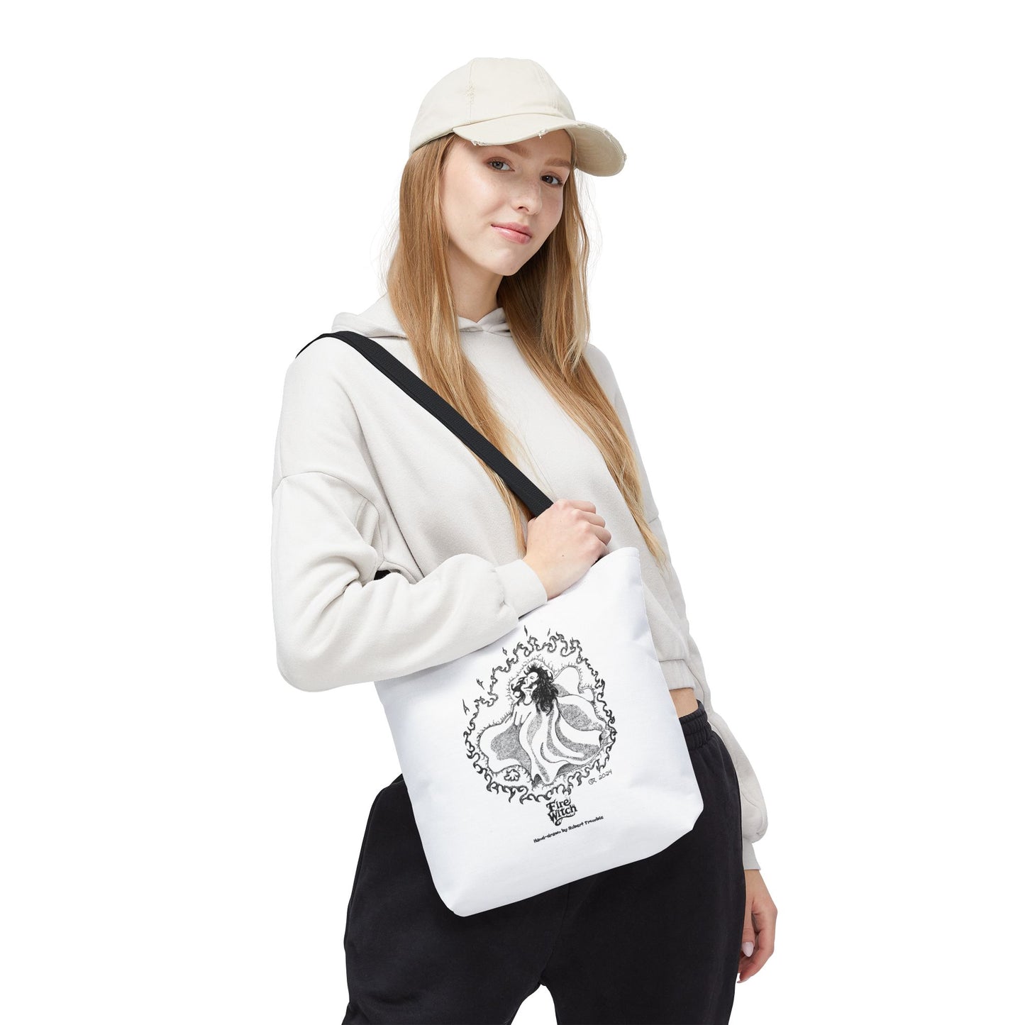 Fire Witch Art Tote Bag