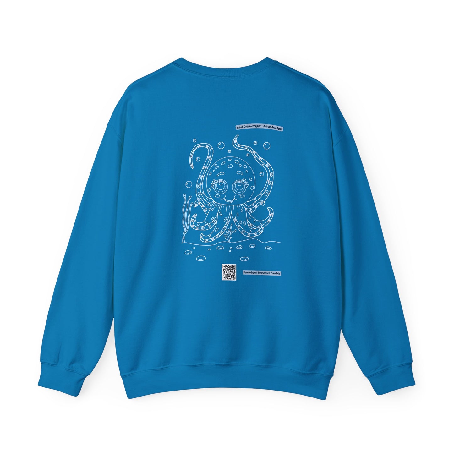 Octopus – Hand-Drawn Coloring Book Sweatshirt