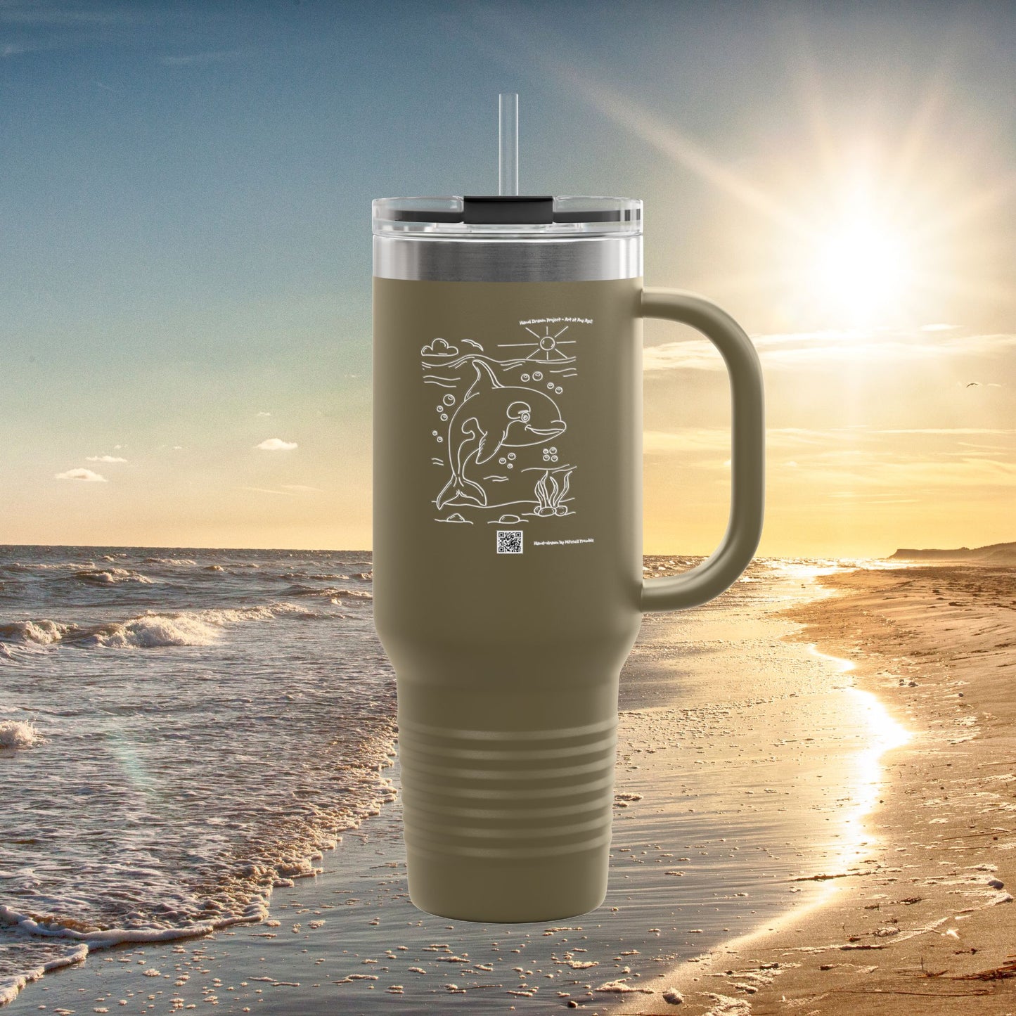 Orca Killer Whale – Ocean Majesty Travel Mug