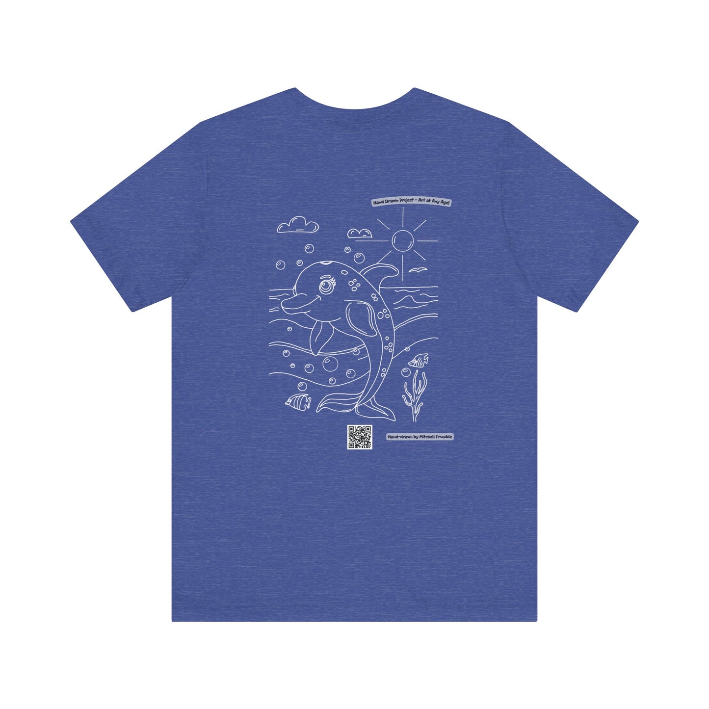 Dolphin Splash Squad Logo T-Shirt – Hand-Drawn Art