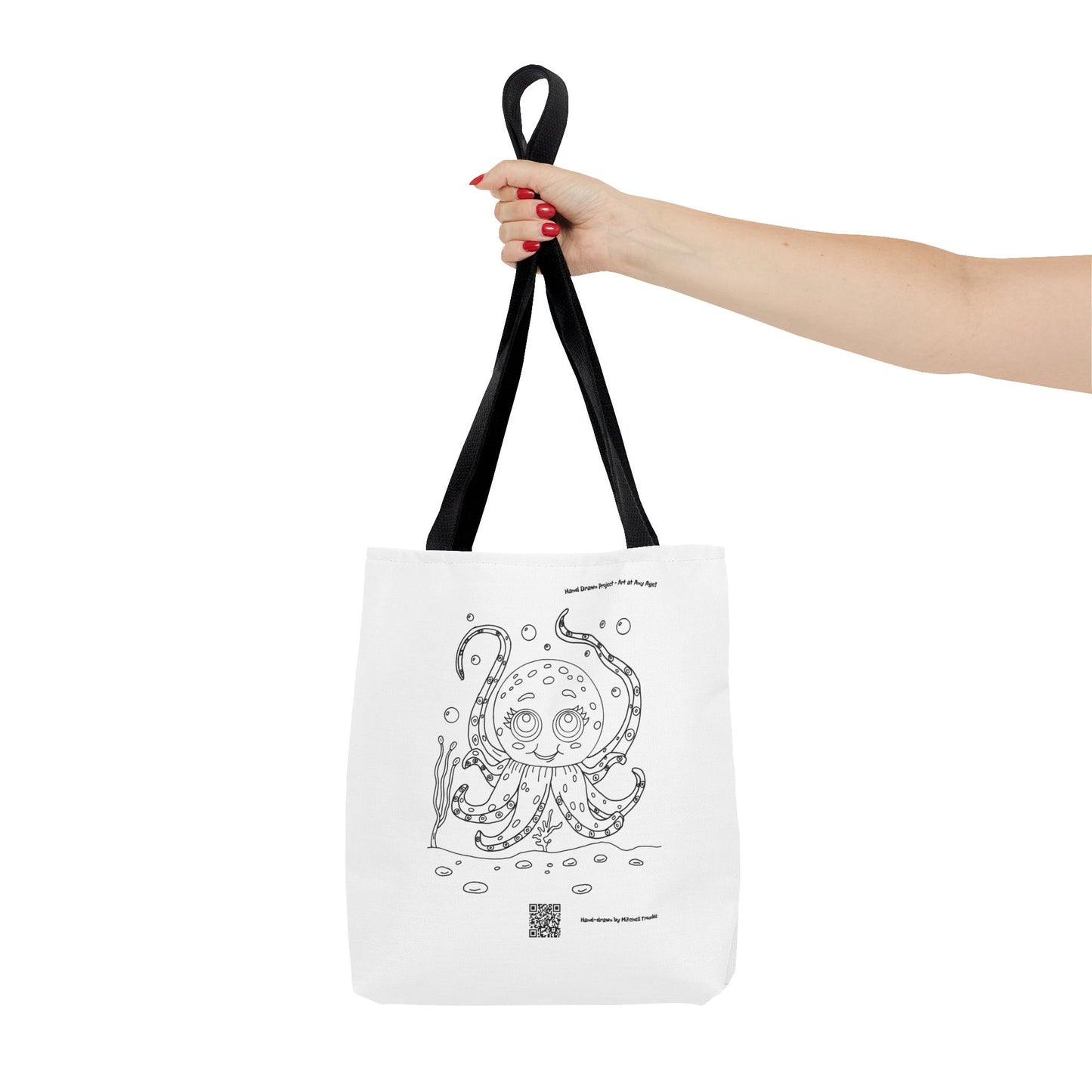 Octopus – Hand-Drawn Ocean Tote Bag