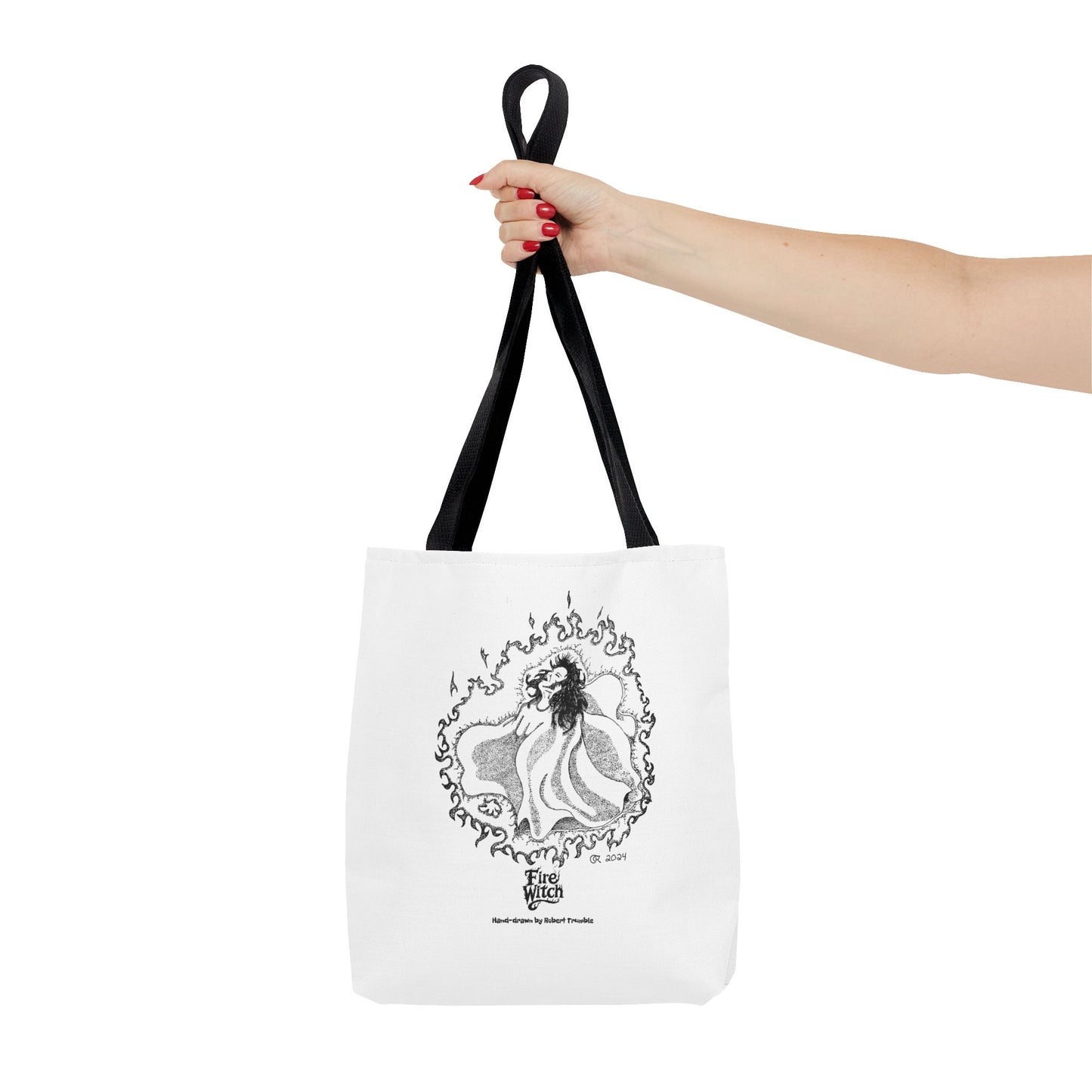Fire Witch Art Tote Bag