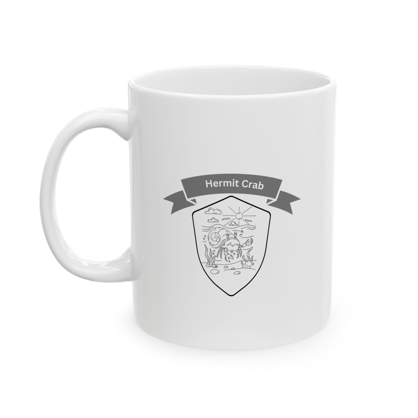 Beach Buddy Hermit Crab Coffee Mug 🦀☕️🌴