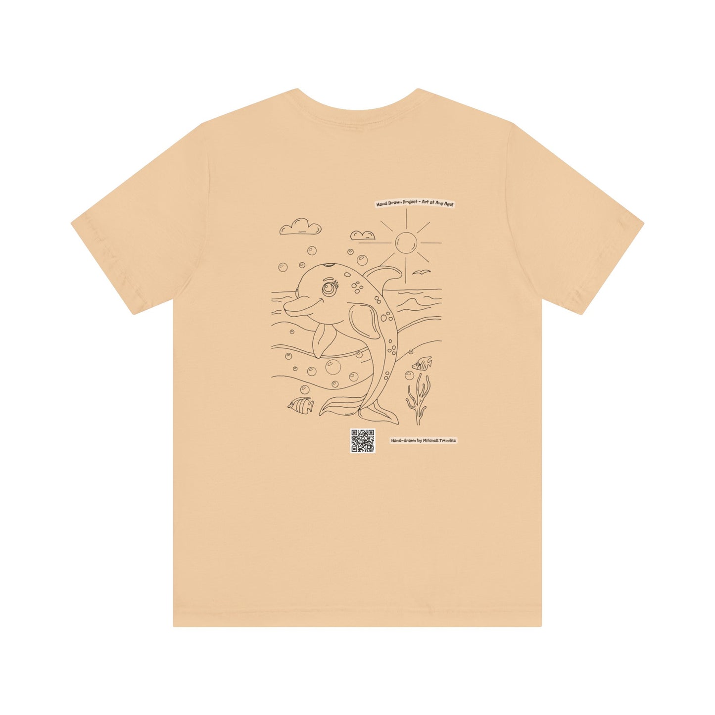 Dolphin Splash Squad Logo T-Shirt – Hand-Drawn Art