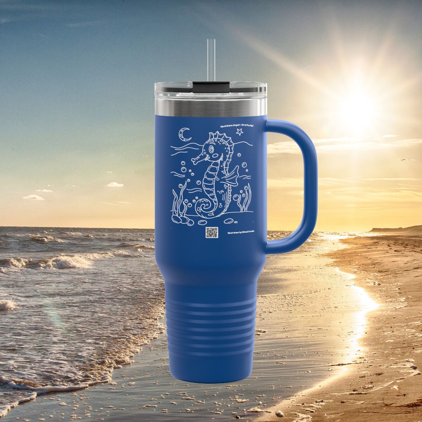 Adorable Seahorse – Ocean Adventure Travel Mug