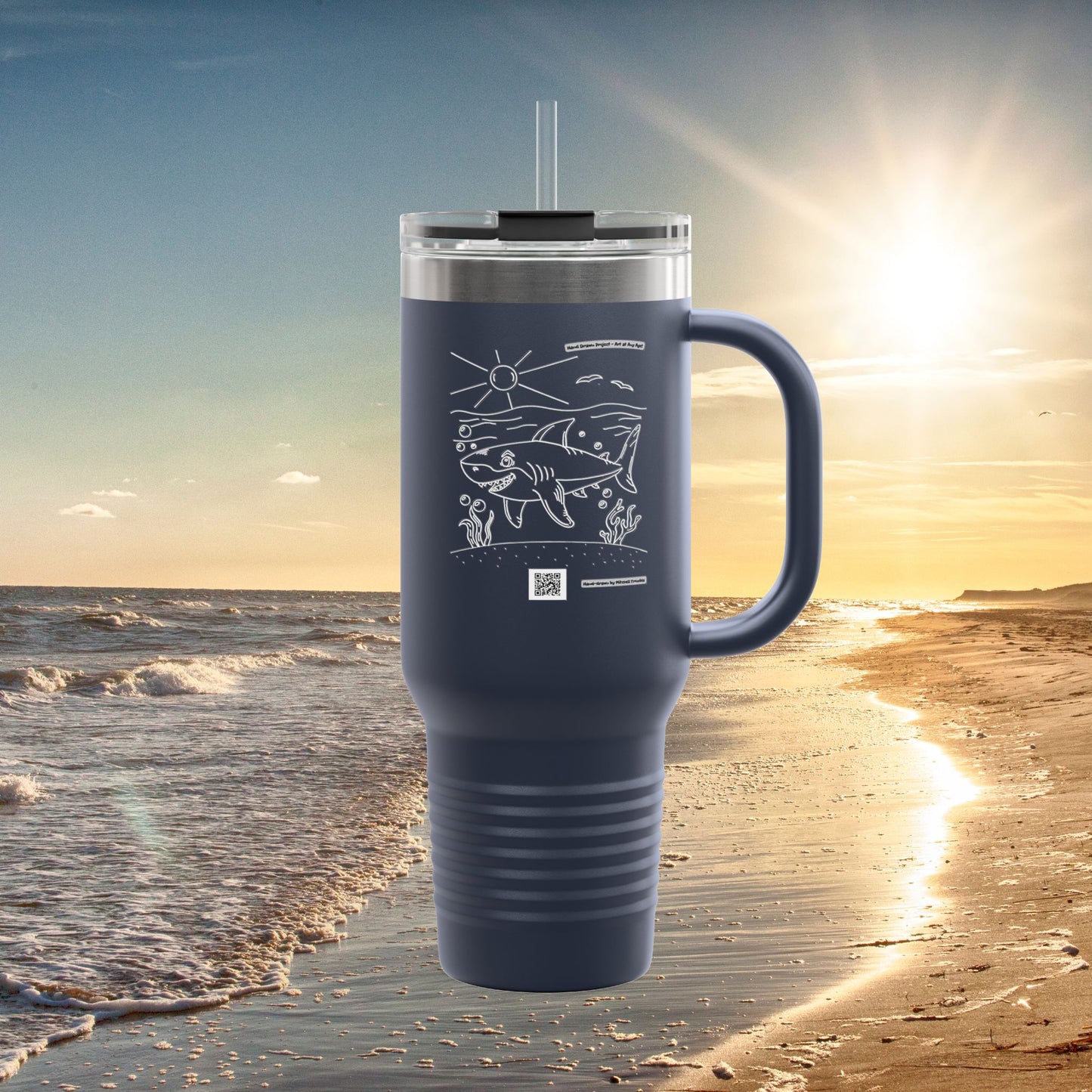Great White Shark Travel Mug