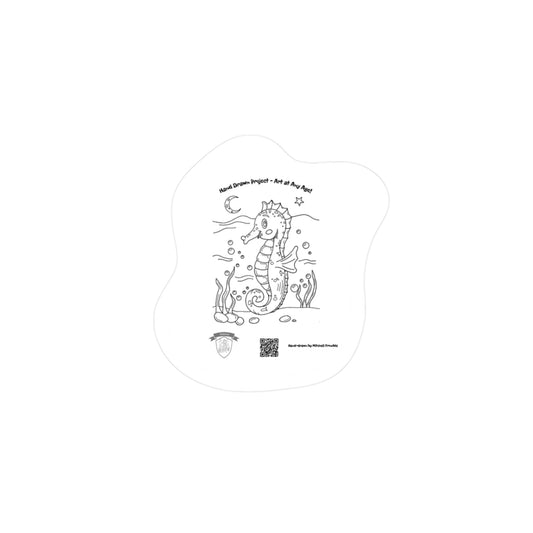 Adorable Seahorse – Ocean Critter Kiss-Cut Sticker