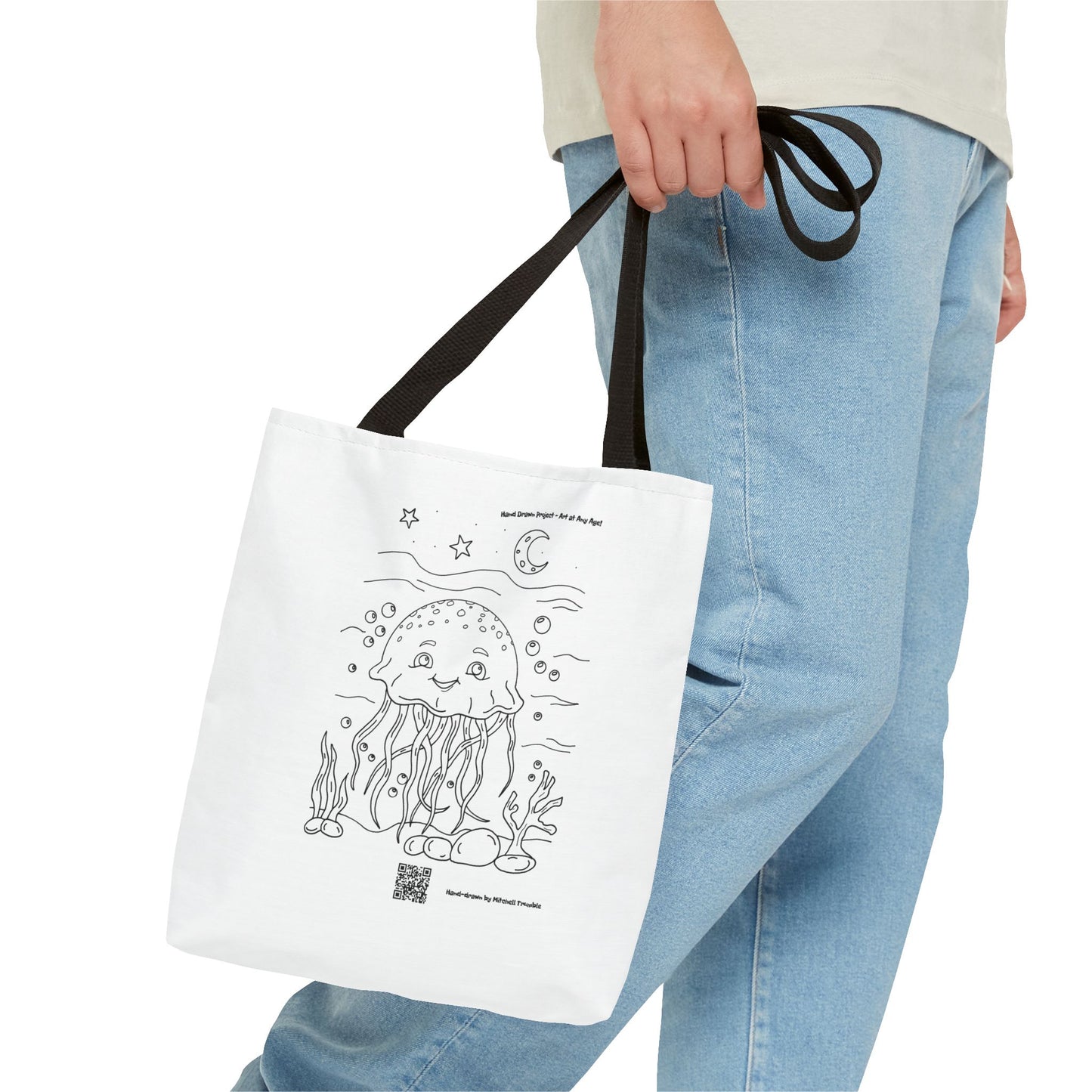 Smiling Jellyfish – Ocean Critter Tote Bag