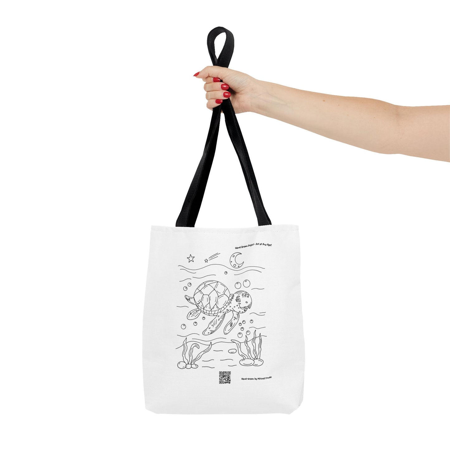 Smiling Sea Turtle – Ocean Critter Tote Bag