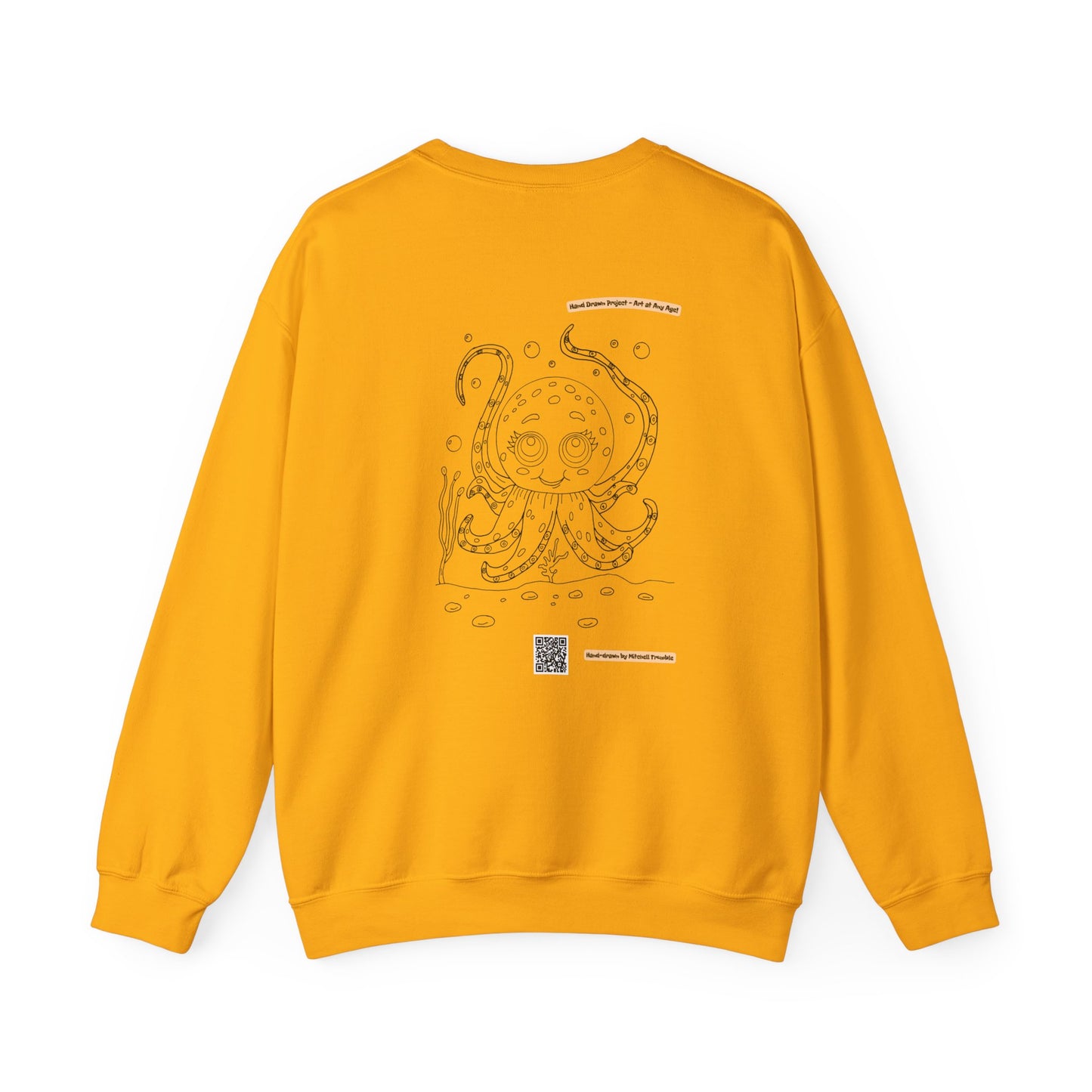 Octopus – Hand-Drawn Coloring Book Sweatshirt