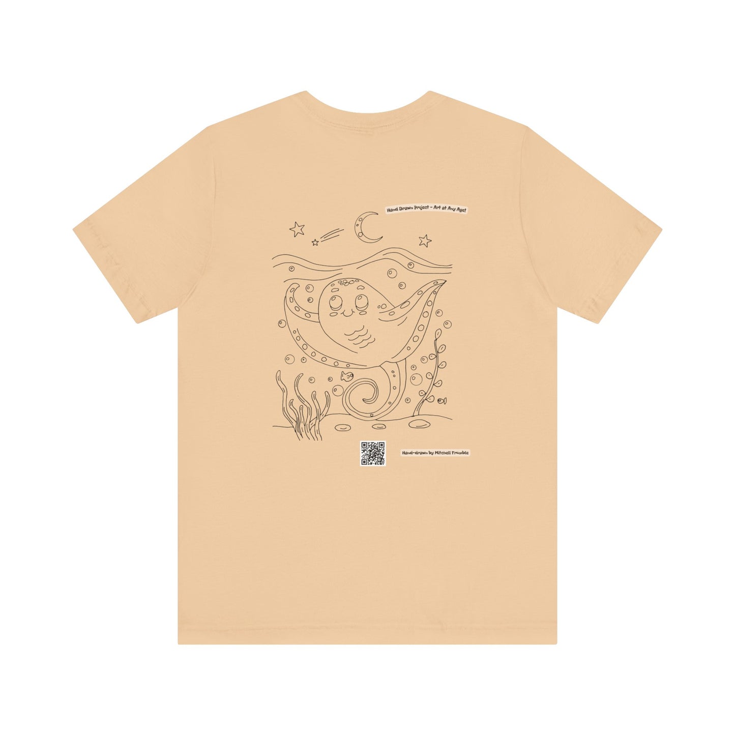 Manta Ray T-Shirt | Hand-Drawn Ocean Critter