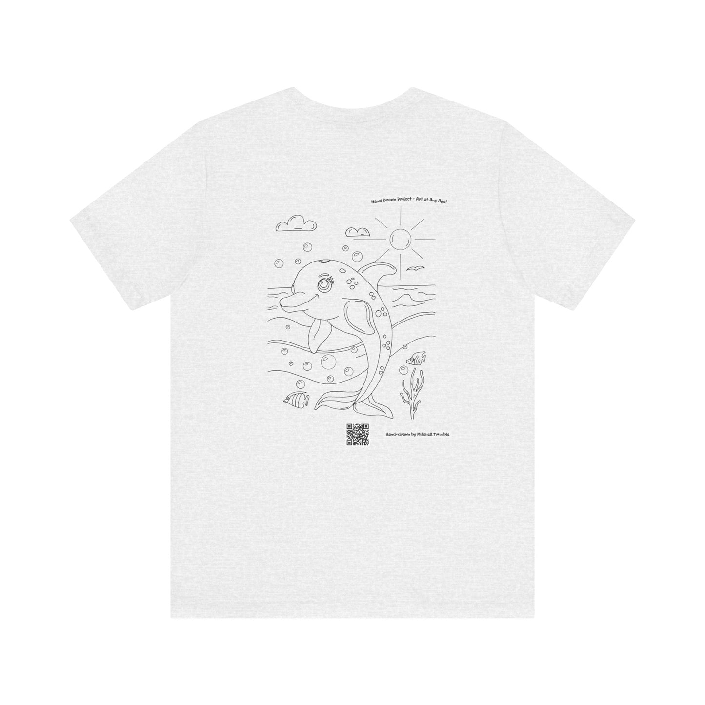 Dolphin Splash Squad Logo T-Shirt – Hand-Drawn Art