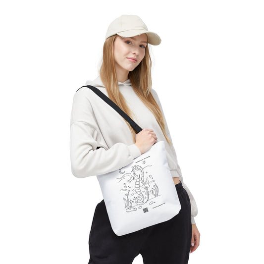 Adorable Seahorse Ocean Tote Bag