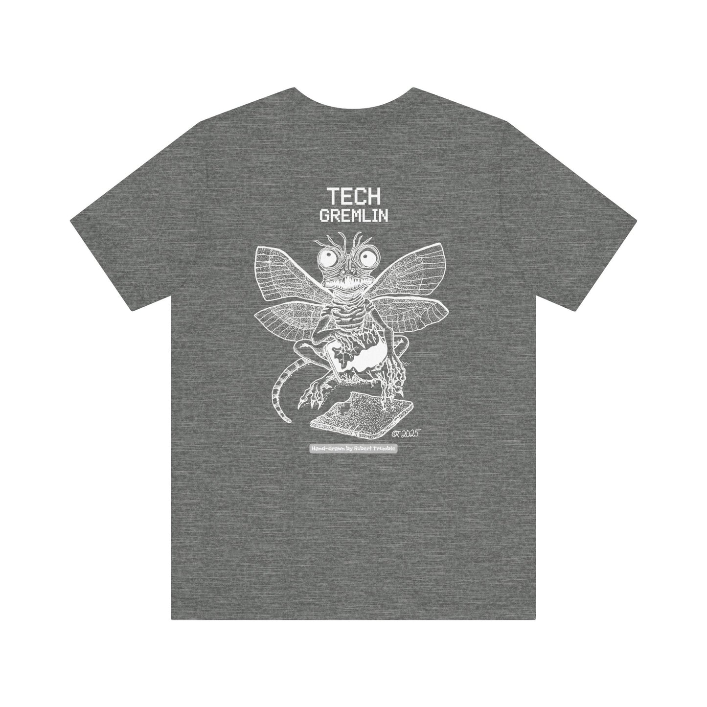 Tech Gremlin Logo Tee – Mischievous Creature Shirt | Hand-Drawn