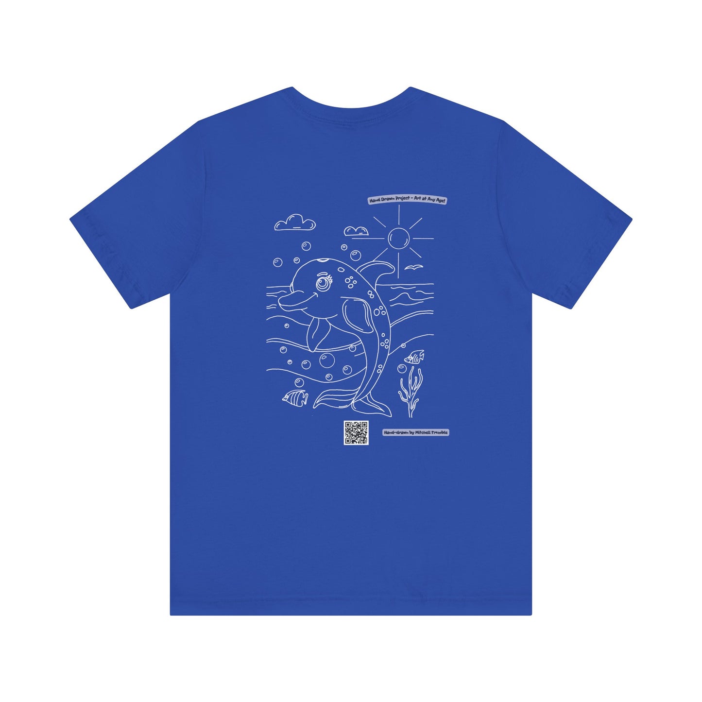 Dolphin Splash Squad Logo T-Shirt – Hand-Drawn Art