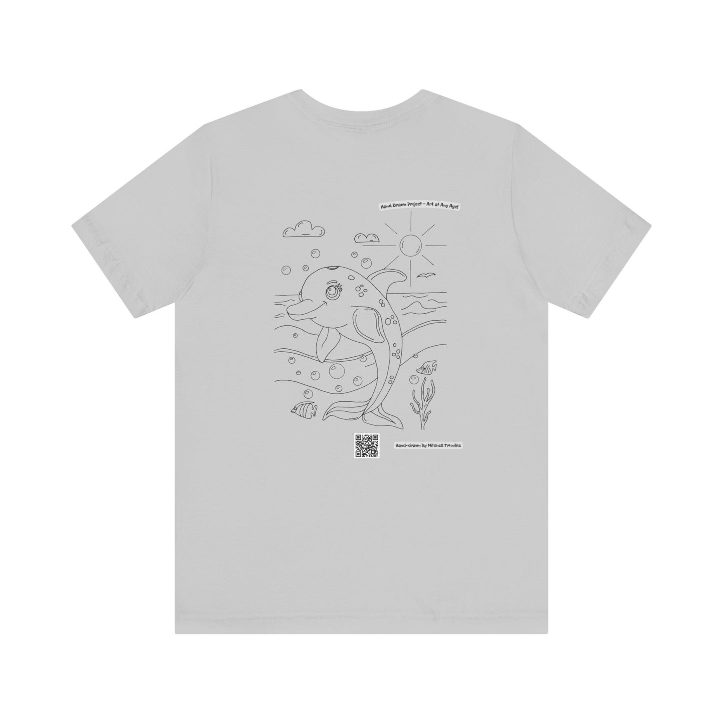 Dolphin Splash Squad Logo T-Shirt – Hand-Drawn Art