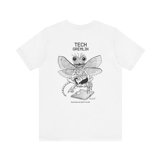 Tech Gremlin Logo Tee – Mischievous Creature Shirt | Hand-Drawn