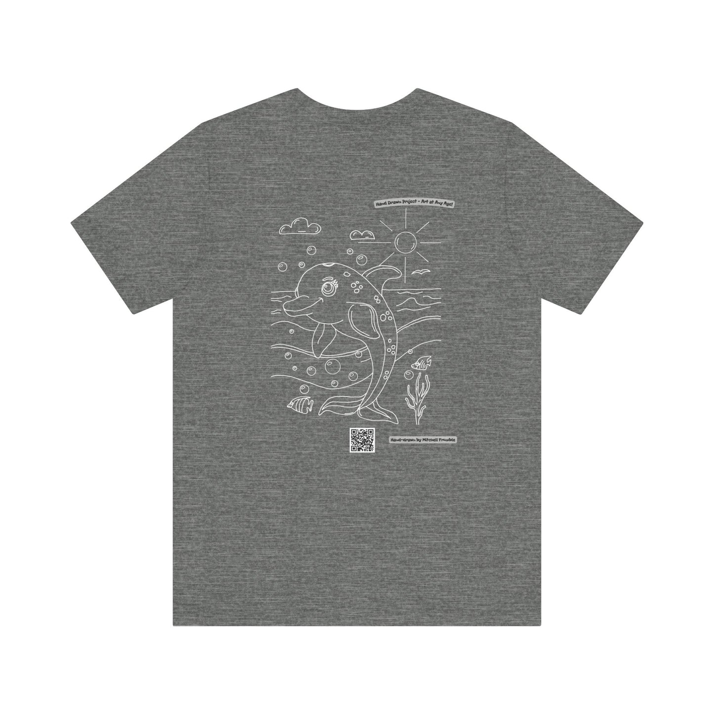Dolphin Splash Squad Logo T-Shirt – Hand-Drawn Art