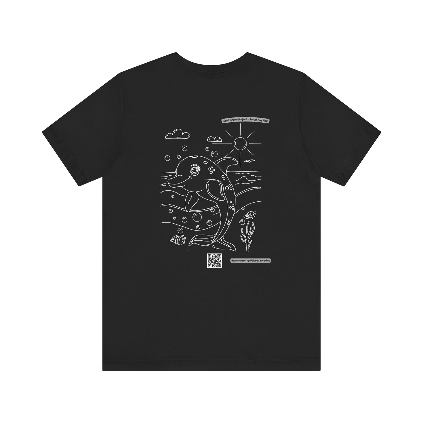 Dolphin Splash Squad Logo T-Shirt – Hand-Drawn Art