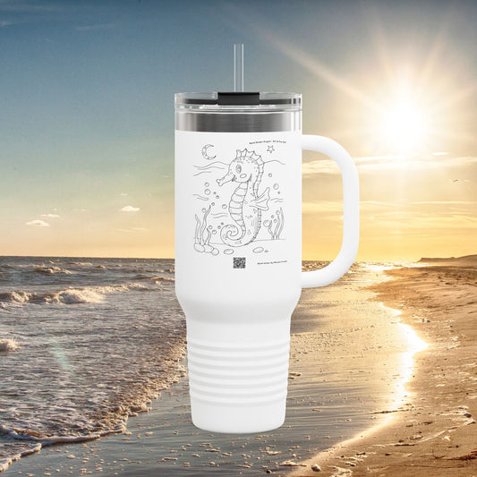 Adorable Seahorse – Ocean Adventure Travel Mug