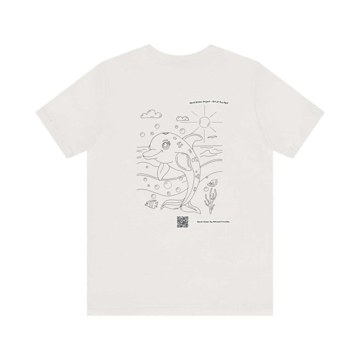 Dolphin Splash Squad Logo T-Shirt – Hand-Drawn Art