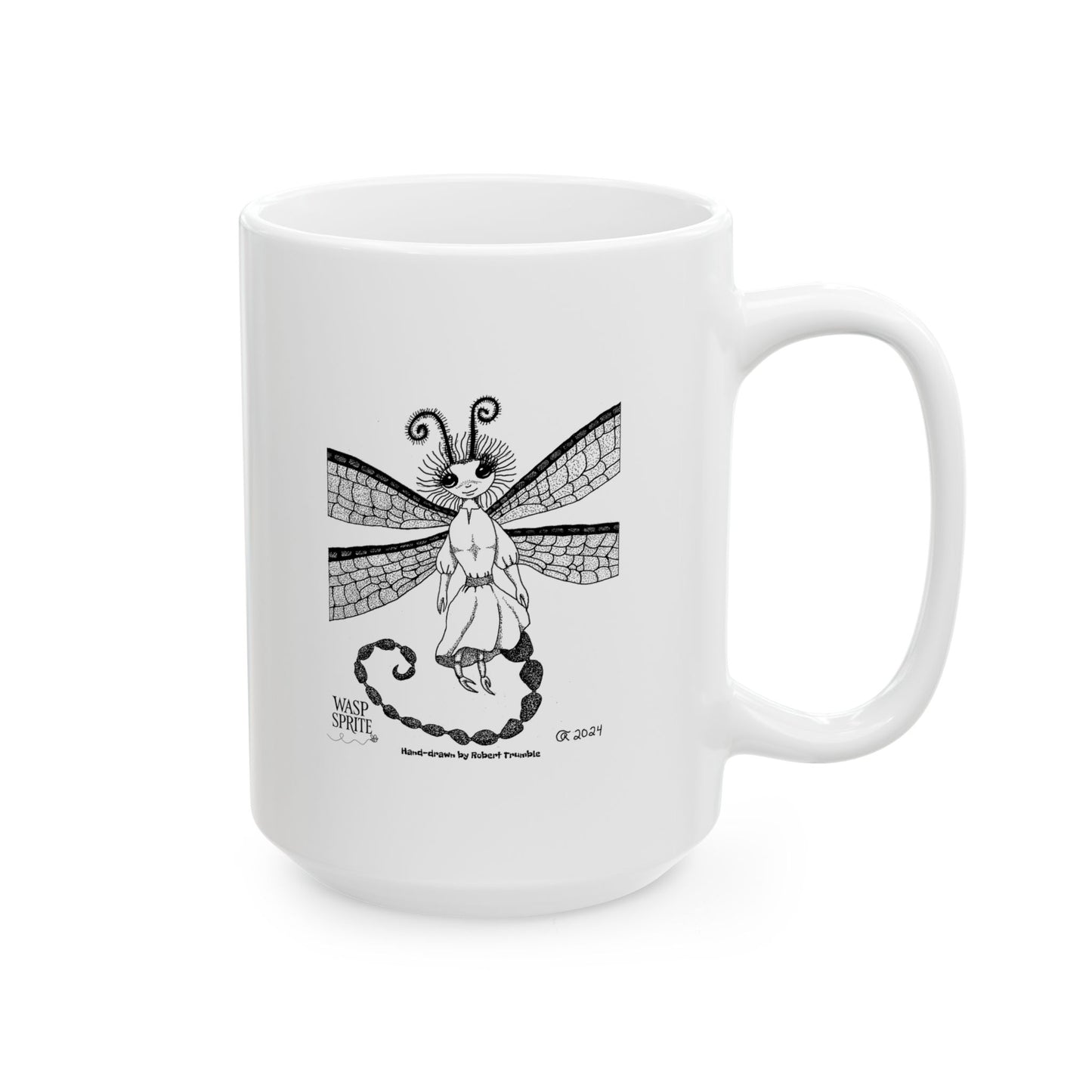 Wasp Sprite – Mystical Insect Folk Coffee Mug