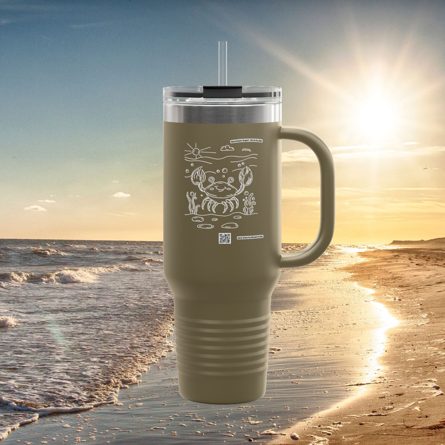 Cute Crab Travel Mug