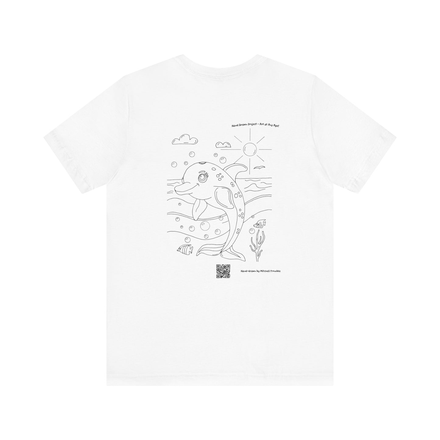 Dolphin Splash Squad Logo T-Shirt – Hand-Drawn Art